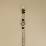Kinn - Vintage Quartz Circle Leather Strap Watch