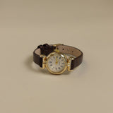 Kinn - Vintage Quartz Circle Leather Strap Watch
