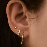 Kinn - Diamond Initial Stud Earring
