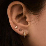 Kinn - Hillary Double Diamond Stud Earrings