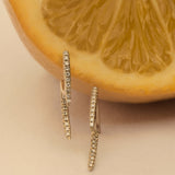 Kinn - Eliza Pavé Double Spike Stud Earrings