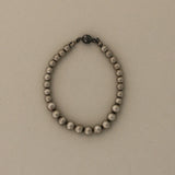 Kinn - Vintage Graduated Silver Beaded Bracelet