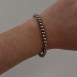 Kinn - Vintage Silver Beaded Bracelet