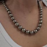 Kinn - Vintage Silver Beaded Necklace