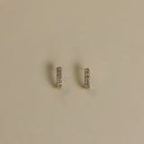 Kinn - Vintage 10k Diamond J Earrings