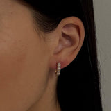 Kinn - Vintage 10k Diamond J Earrings