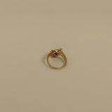 Kinn - Vintage 18k Baguette and Round Arch Diamond Ring
