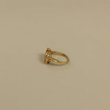 Kinn - Vintage 18k Baguette and Round Arch Diamond Ring