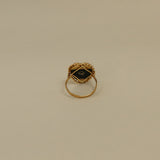Kinn - Vintage 14k Black Heart Diamond Ring