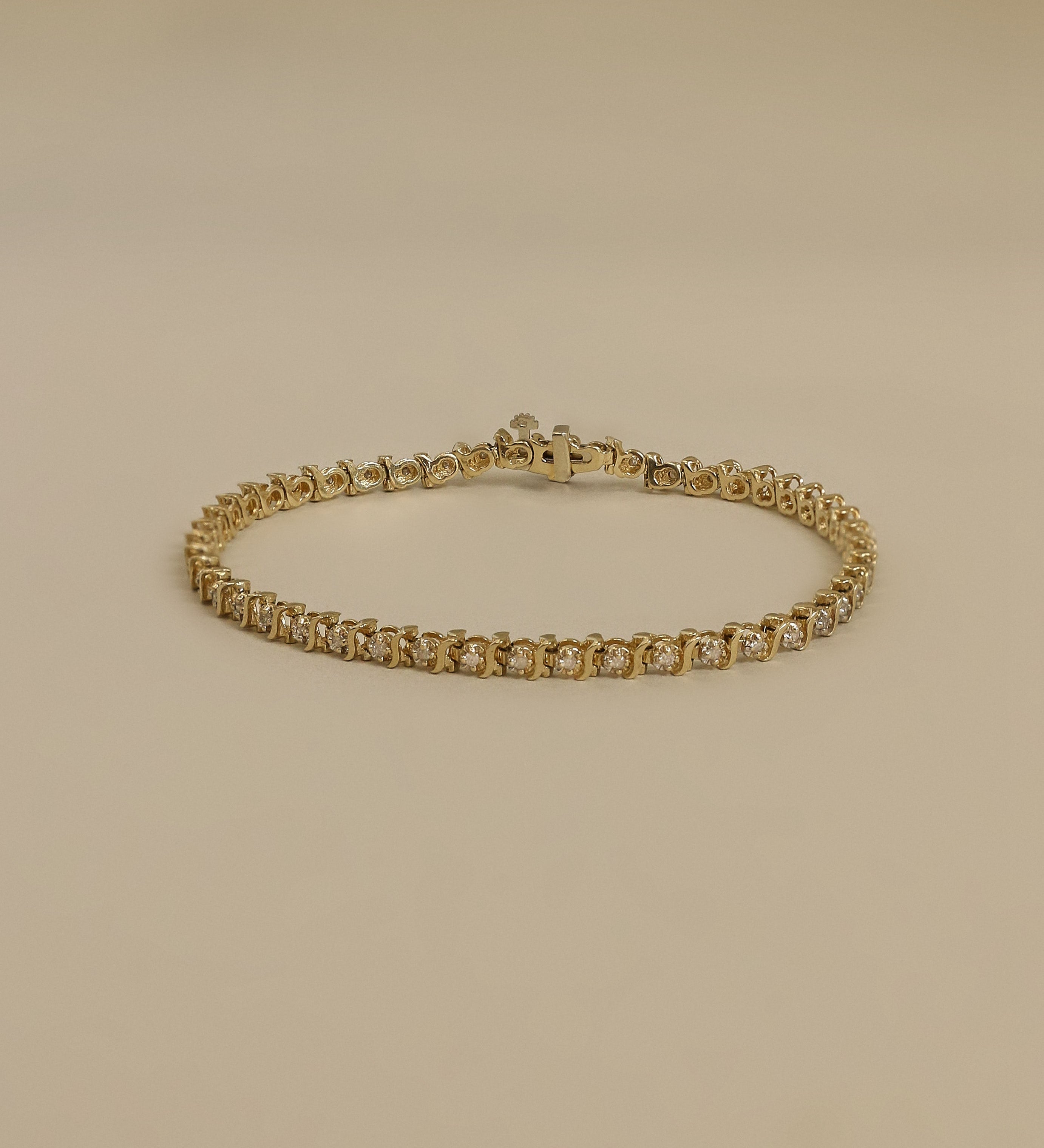 Kinn - Vintage 14k S Link Tennis Bracelet