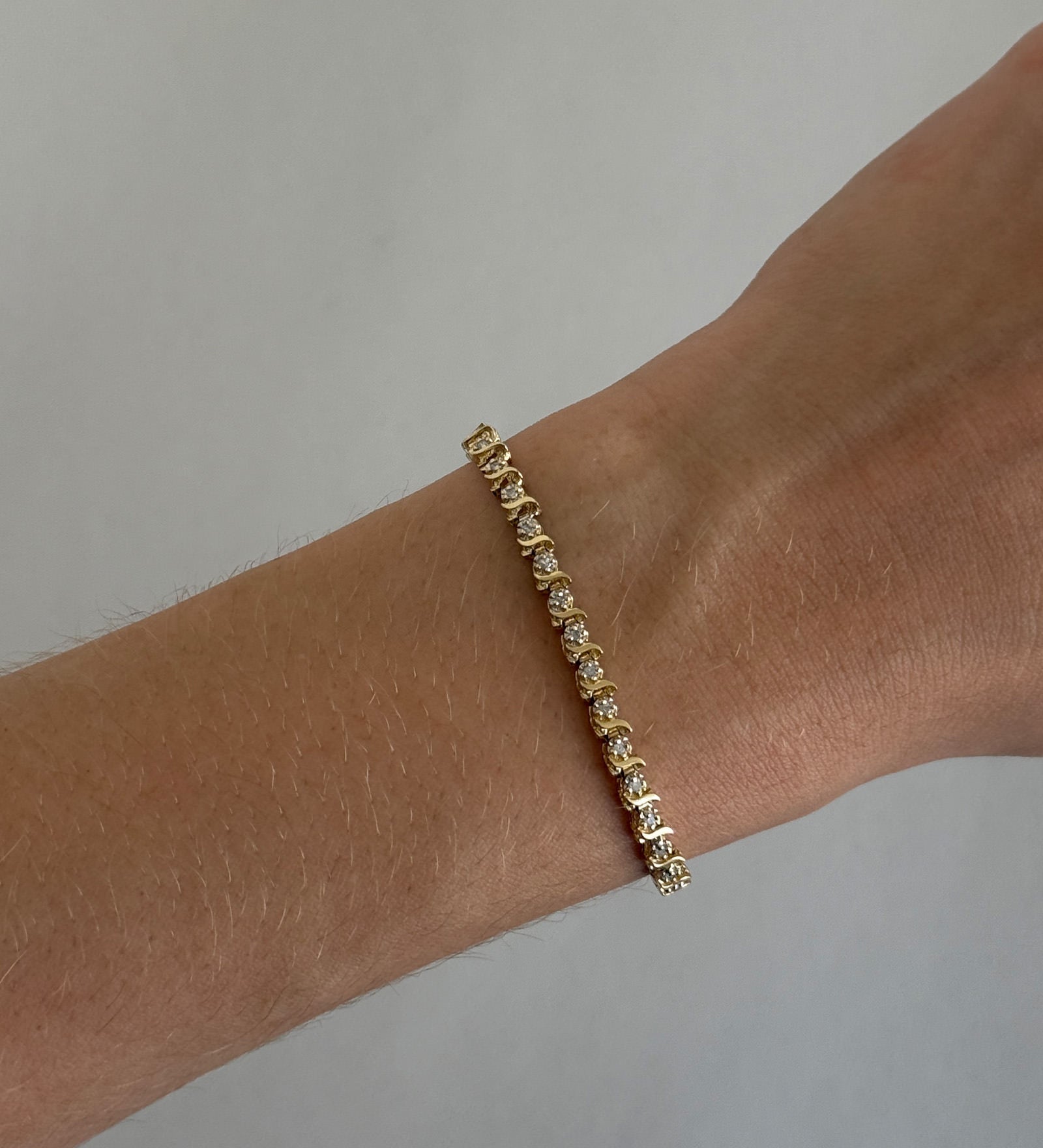 Kinn - Vintage 14k S Link Tennis Bracelet
