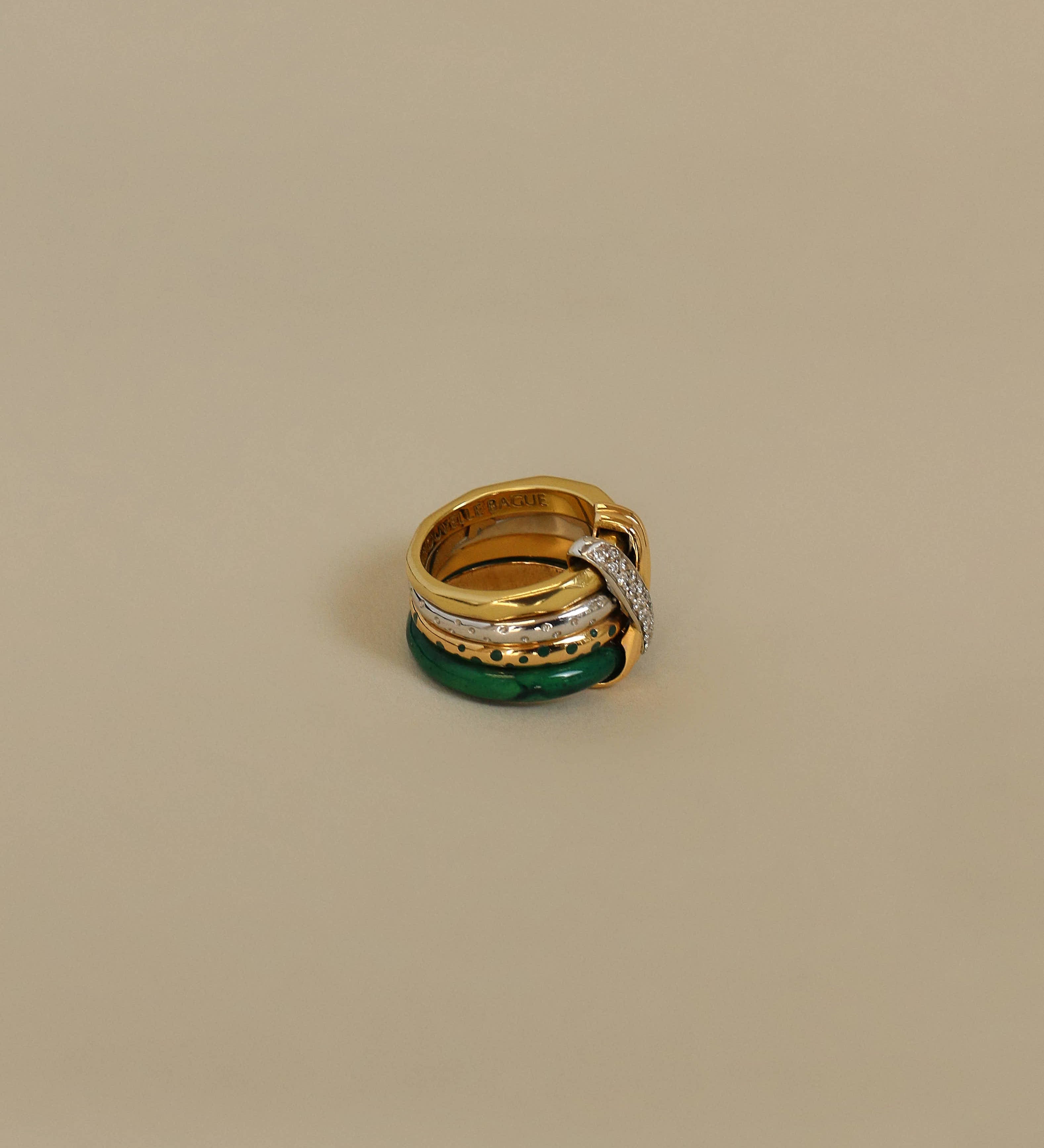Kinn - Vintage 4 Ridge X Ring 18k