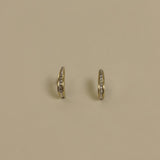 Kinn - Vintage Diamond Curved 14k Earrings