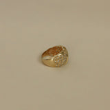 Kinn - Vintage Pavé Yellow Diamond 14k Arch Ring