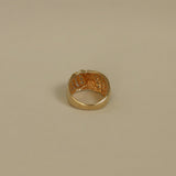 Kinn - Vintage Pavé Yellow Diamond 14k Arch Ring