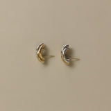 Kinn - Vintage Two Tone Earrings