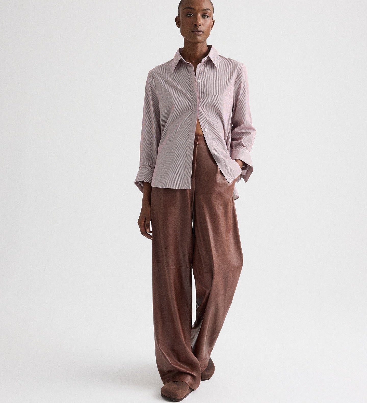 TWP - Leather Hudson St Pant in Paper Leather