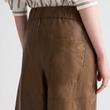 TWP - Leather Pull on Cropped Pant in Paper Leather