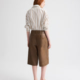 TWP - Leather Pull on Cropped Pant in Paper Leather
