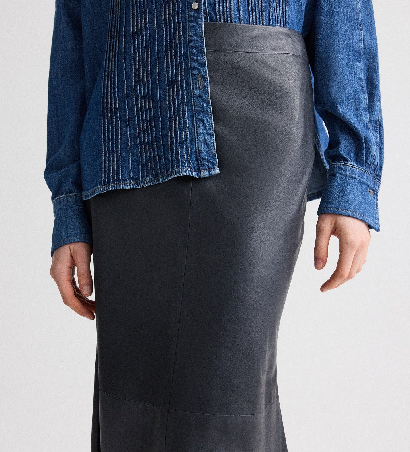 TWP - At Last Skirt in Paper Leather