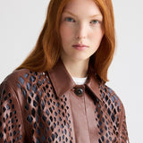 TWP - Edinburgh Laser Cut Coat in Bruins Leather