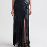 TWP - Tangled Up + Blue Skirt in Leather