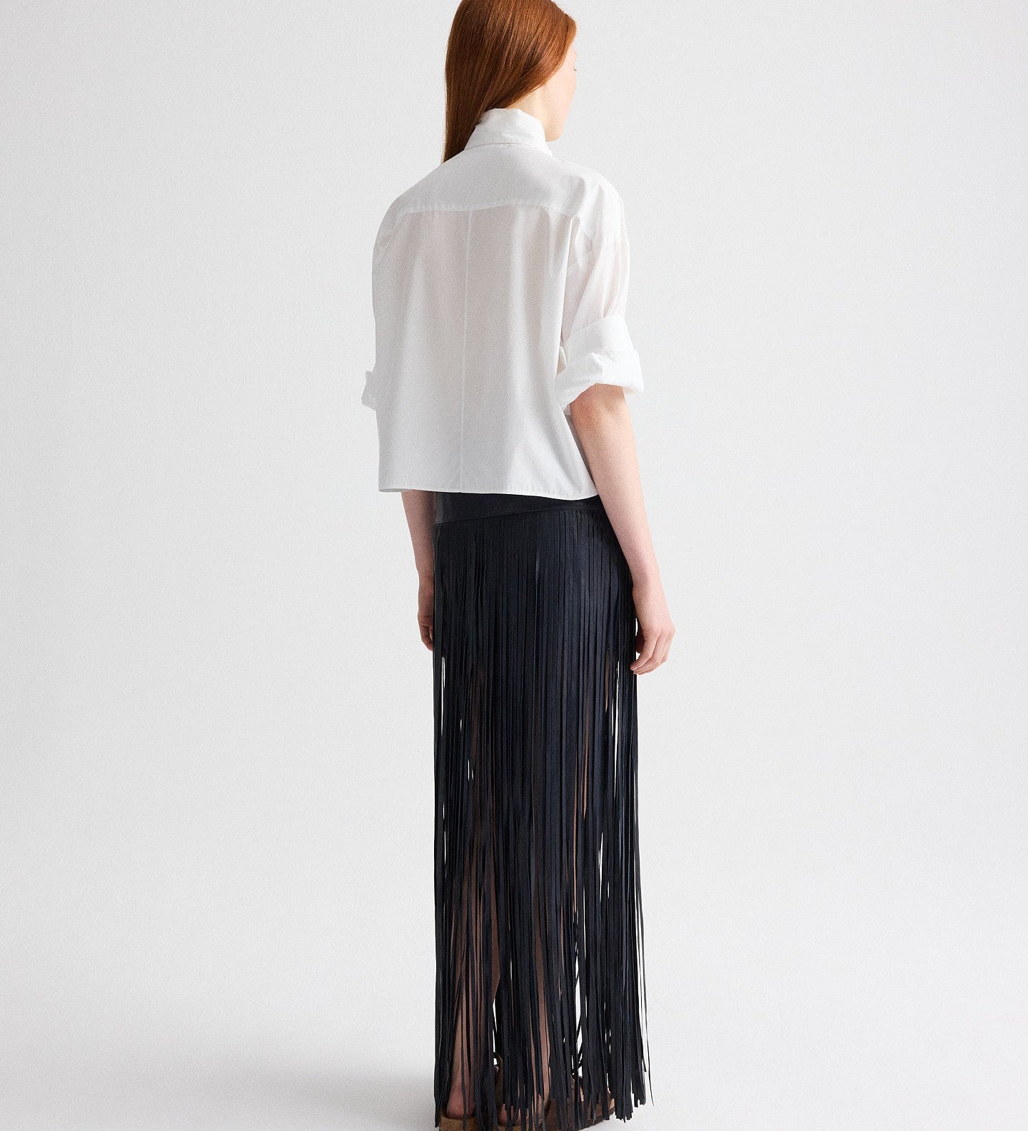 TWP - Tangled Up + Blue Skirt in Leather