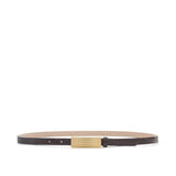 L'AGENCE - Elyse Croc - Embossed Leather Belt