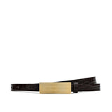 L'AGENCE - Elyse Croc - Embossed Leather Belt