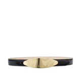 L'AGENCE - Maroux Croc - Embossed Leather Belt