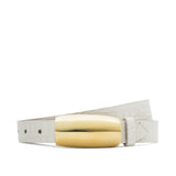 L'AGENCE - Marlowe Croc - Embossed Leather Belt