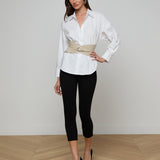 L'AGENCE - Alexandra Croc - Embossed Corset Belt