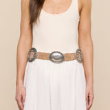 L'AGENCE - Austin Suede Concho Belt