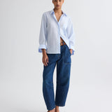 TWP - Jetties Beach Pant in Linen Cotton Denim