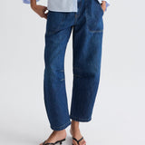 TWP - Jetties Beach Pant in Linen Cotton Denim
