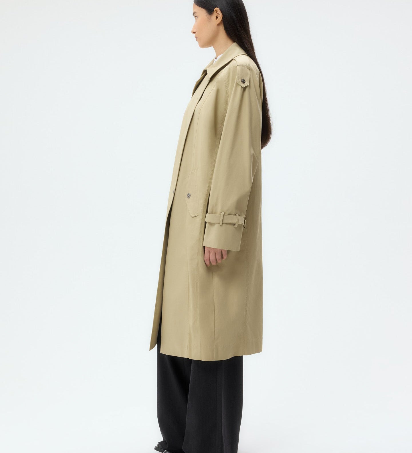 TWP - Long Bogie Coat in Waterproof Canvas