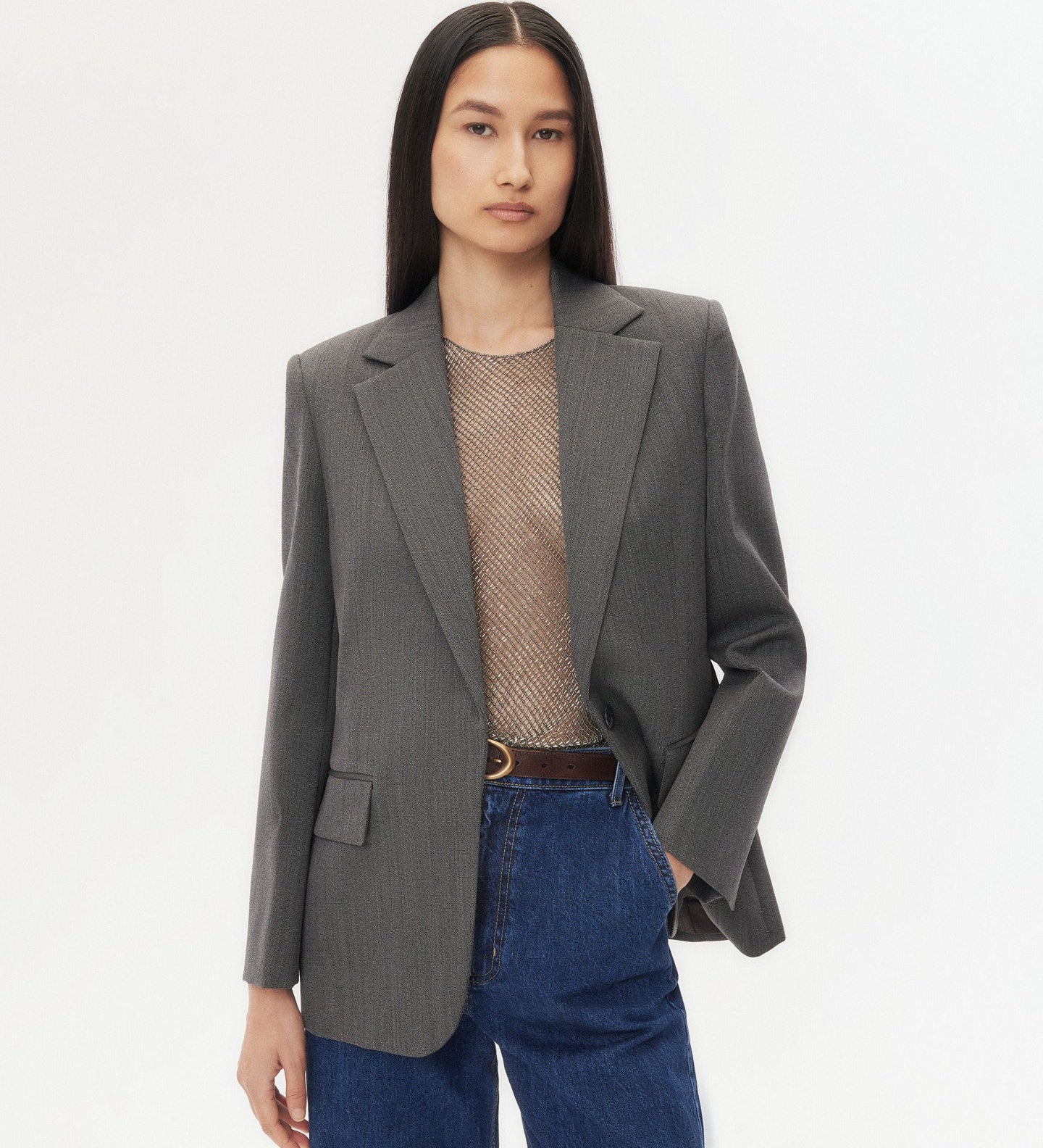 TWP - Jillian Blazer in Structured Wool Suiting