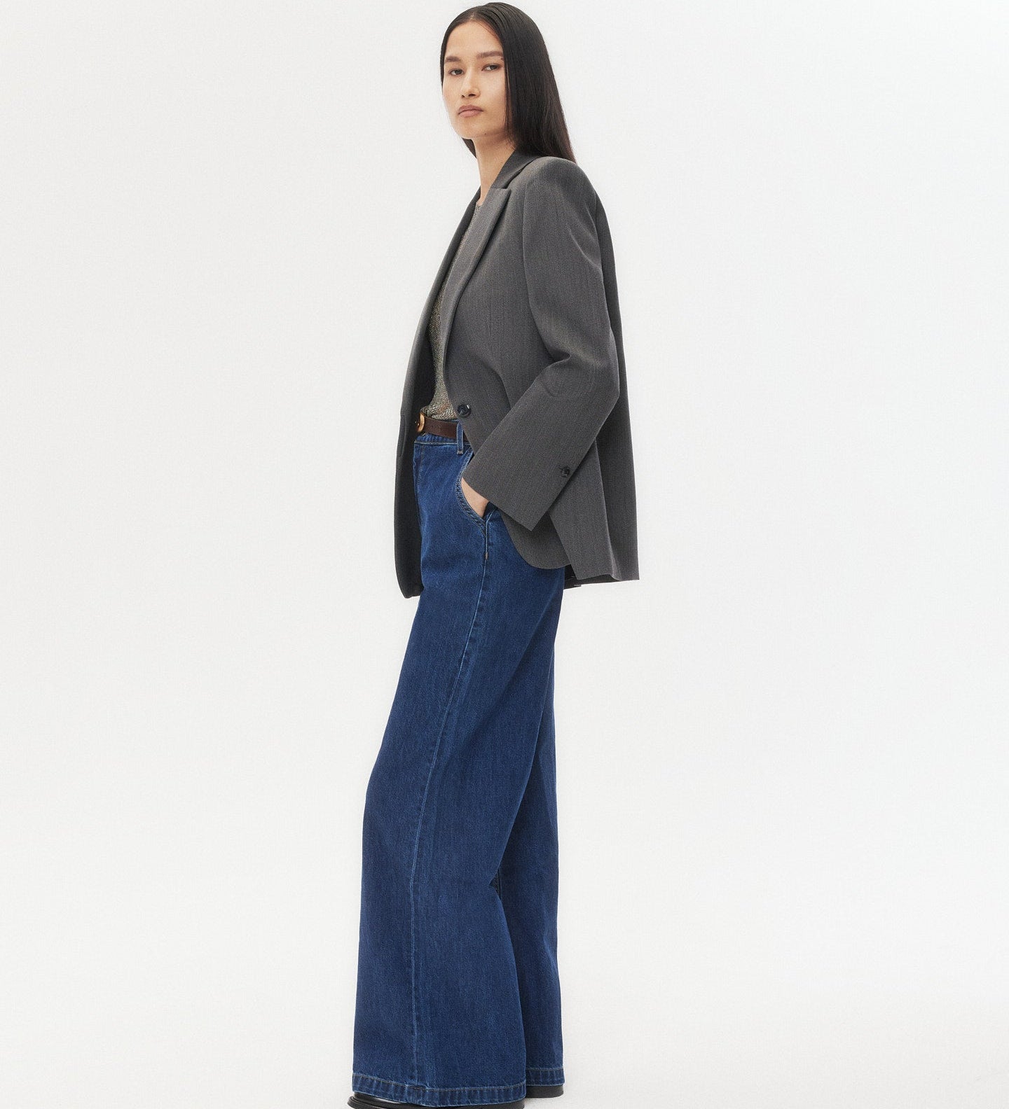 TWP - Jillian Blazer in Structured Wool Suiting