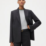 TWP - Perfect Boyfriend Blazer in Micro Herringbone Wool Suiting