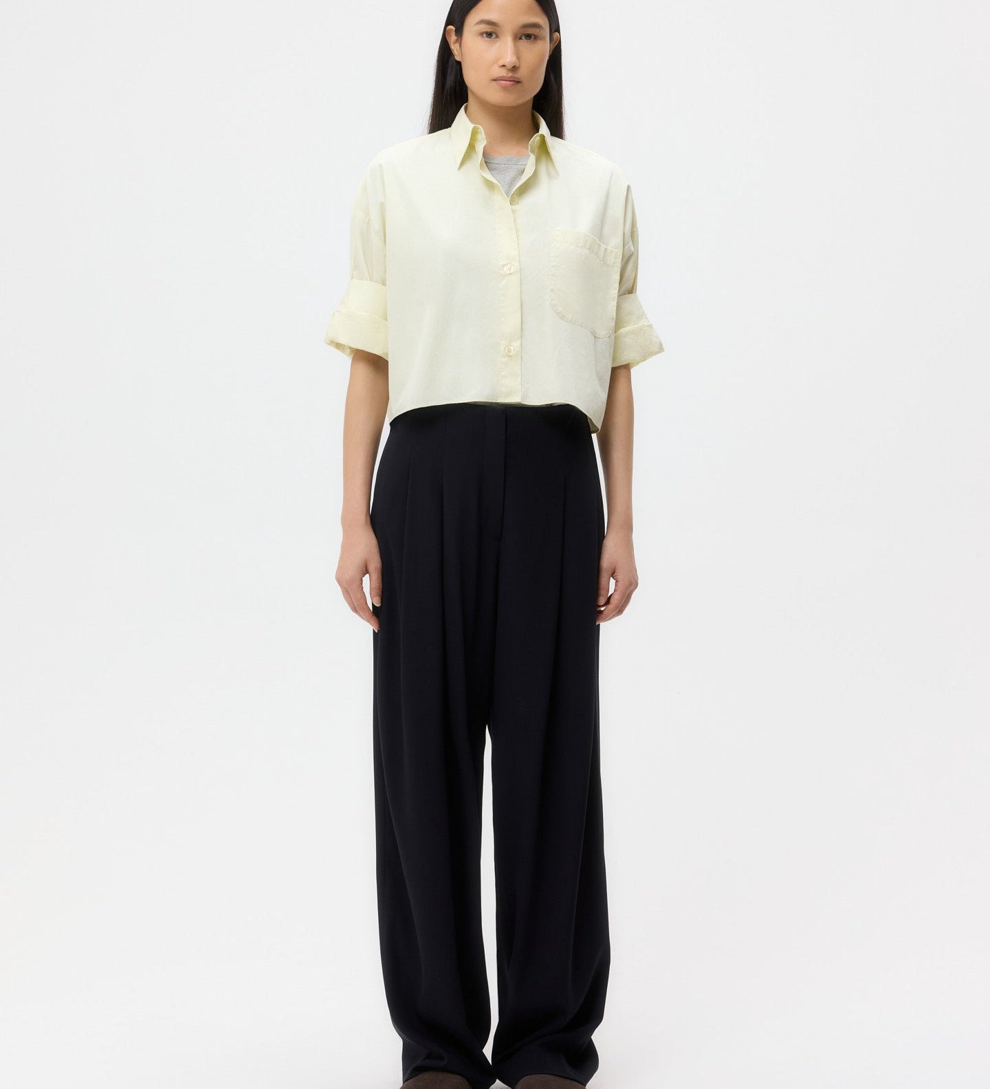 TWP - Carrie's Trouser in Drapey Wool Crepe