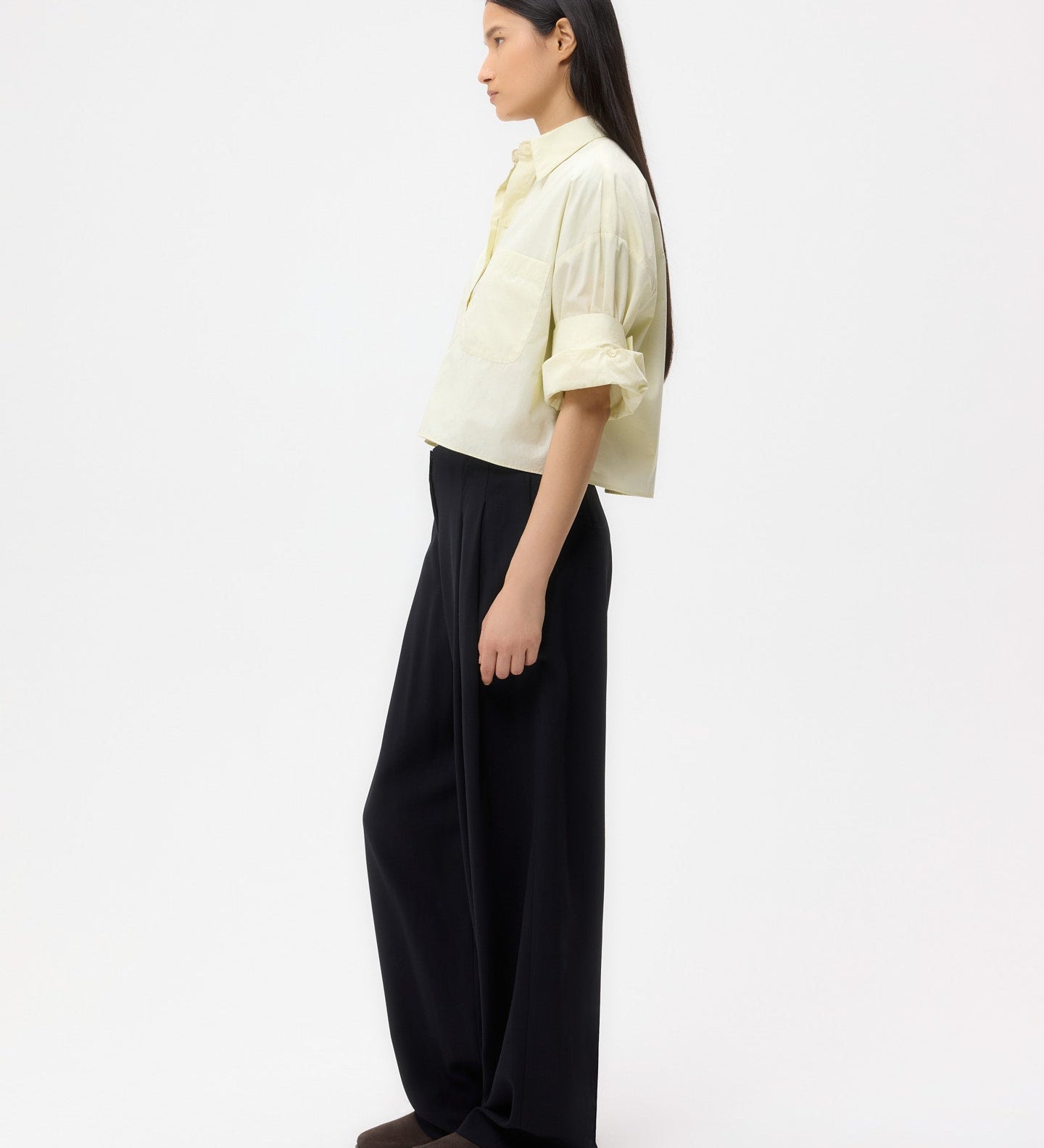 TWP - Carrie's Trouser in Drapey Wool Crepe