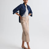 TWP - Cowboy Take Me Away Shirt in Denim Shirting