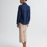TWP - Cowboy Take Me Away Shirt in Denim Shirting