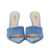 L'AGENCE - Lolita Denim Open - Toe Mule