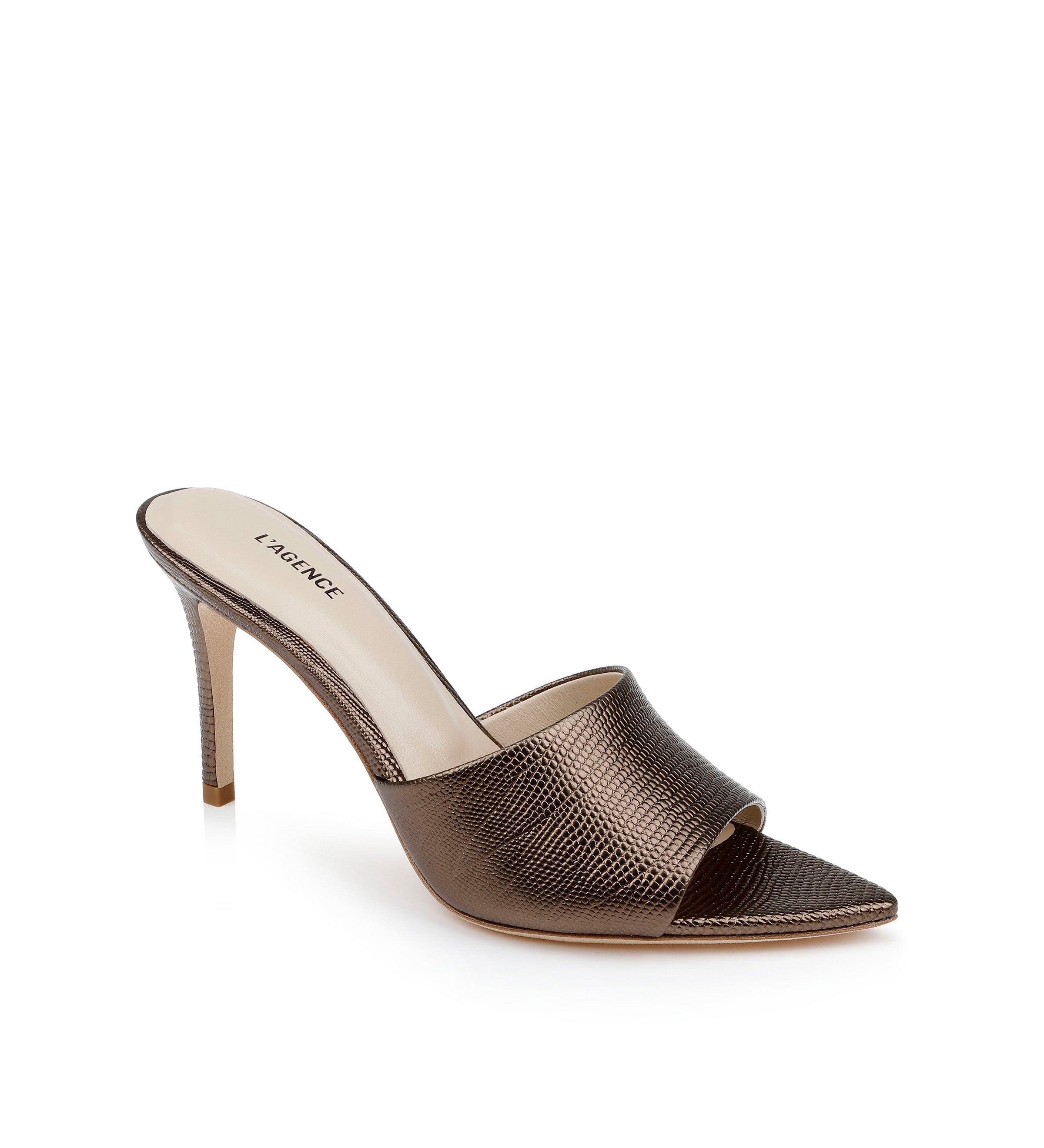 L'AGENCE - Lolita Leather Open - Toe Mule