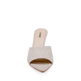 L'AGENCE - Lolita Linen Open - Toe Mule