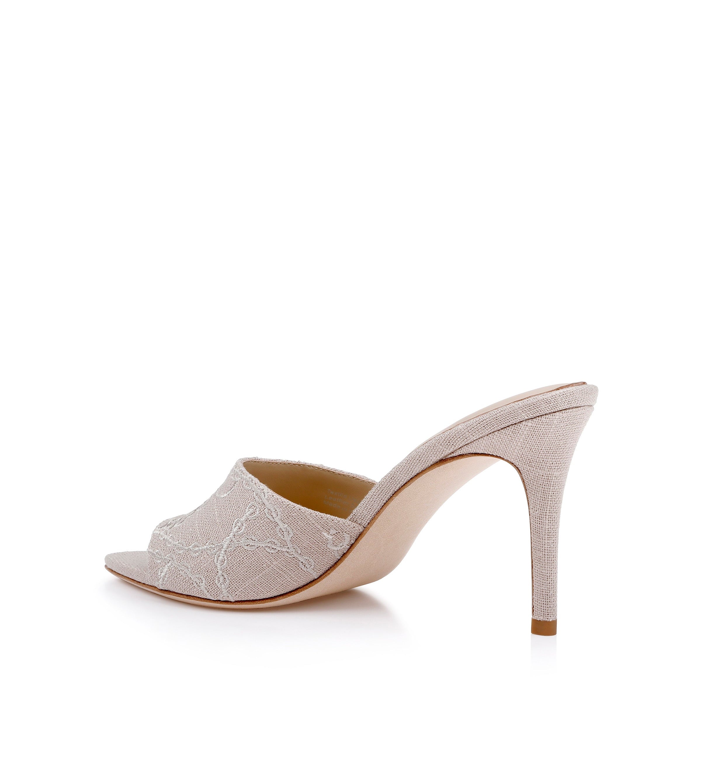 L'AGENCE - Lolita Linen Open - Toe Mule