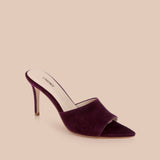 L'AGENCE - Lolita Suede Open - Toe Mule