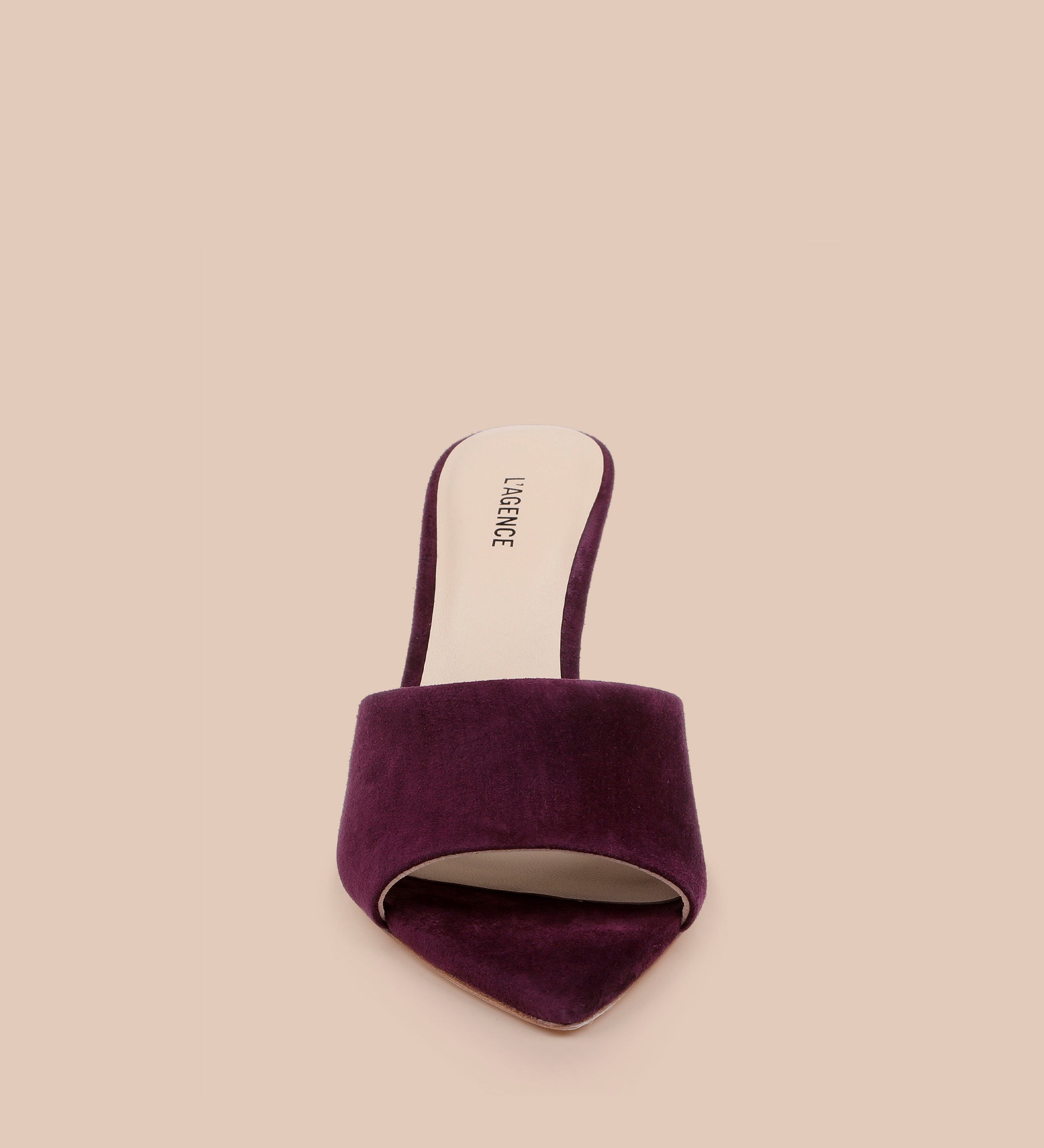 L'AGENCE - Lolita Suede Open - Toe Mule