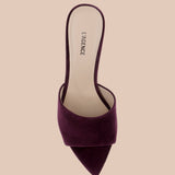 L'AGENCE - Lolita Suede Open - Toe Mule